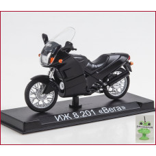 1:24 Motociklu žurnāls #75 ar suvenīru Izh 8.201 "Vega"
