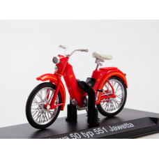 1:24 Motorcycle magazine #28 with souvenir JAWA 50 TYP 551 JAWETTA