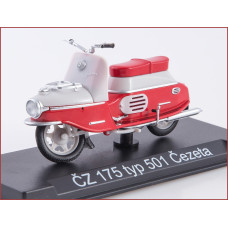 1:24 Motociklu žurnāls #53 ar suvenīru Cezeta CZ 501 