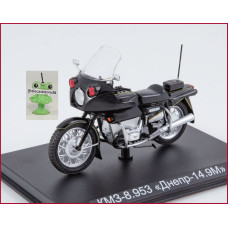 1:24 Motorcycle magazine #67 with souvenir КМZ 8.953 Dnepr Eskort-78