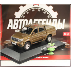 1:43 Žurnāls #3 ar suvenīru UAZ 23632 Patriot pick-up