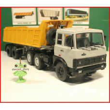 1:43 MAZ 6422 tractor truck with dumper semitrailer MAZ 9506-20
