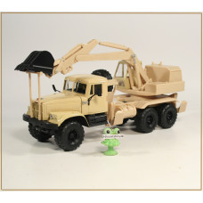 1:43 KrAZ 255B ATEK EO-4421 6x6 exkavator