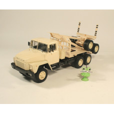 1:43 KrAZ 6437 with trailer GKB 9871 timber truck