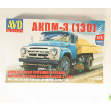 1:72  Saliekams modelis AKPM-3 ZIL 130 ielu tīrīšanas mašīna