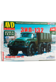 1:43 ZIL132 6x6 flatbed truck model kit