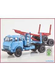 1:43 Magazine #116 with souvenir MAZ 509A with trailer GKB 9871 timber truck