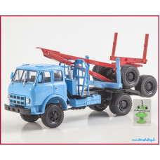 1:43 Magazine #116 with souvenir MAZ 509A with trailer GKB 9871 timber truck