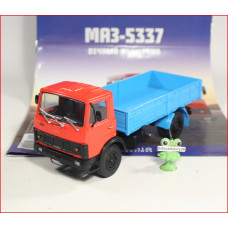 1:43 Magazine #4 with souvenir MAZ 5337 flatbed truck 