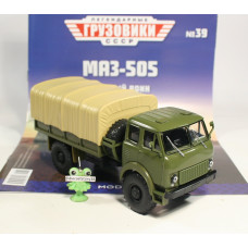 1:43 Magazine #39 with souvenir MAZ 505 4x4 flatbed truck 