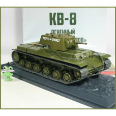 1:43 Žurnāls #20 ar suvenīru smagais tanks KV-8 (1942)